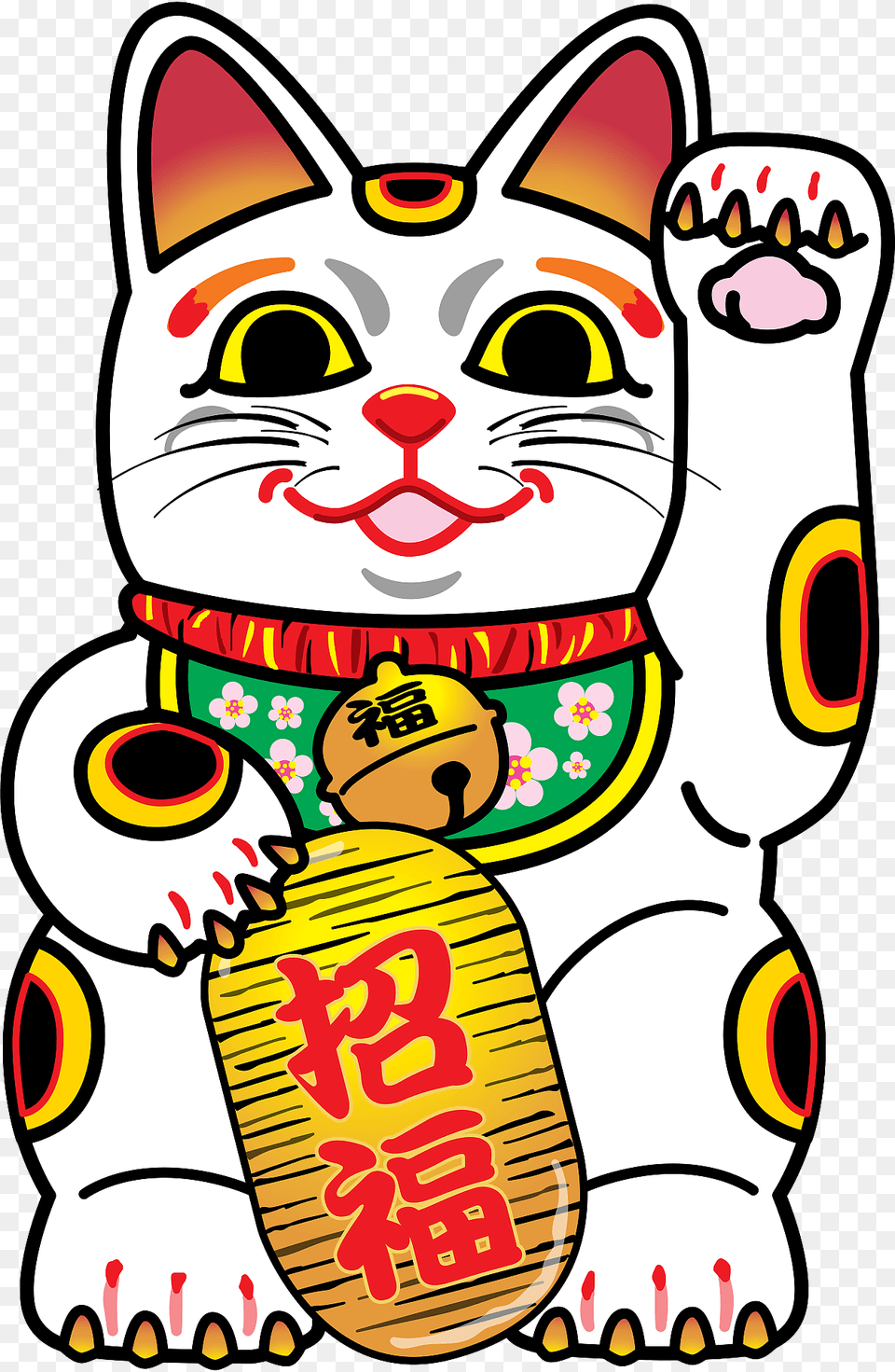 Maneki Neko Japanese Cat Clipart, Baby, Person, Sticker Png