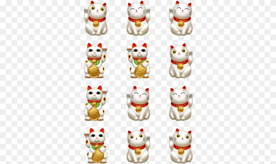 Maneki Neko Picture Cute Happy Cat Stickers, Nature, Outdoors, Pet, Animal Png Image