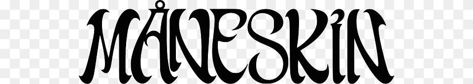 Maneskin Black Logo, Text, Calligraphy, Handwriting Free Png Download
