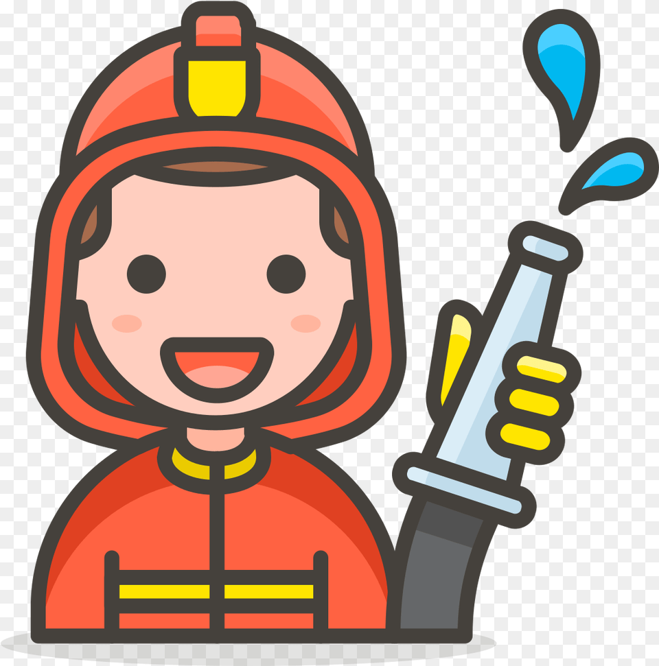 Manfirefighter2svg Wikimedia Commons Fire Department Emoji, Face, Head, Person, Helmet Png Image