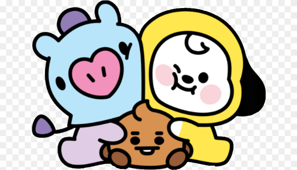 Mang Chimmy Shooky Bt21 Baby Bt21 Baby, Plush, Toy, Face, Head Free Png