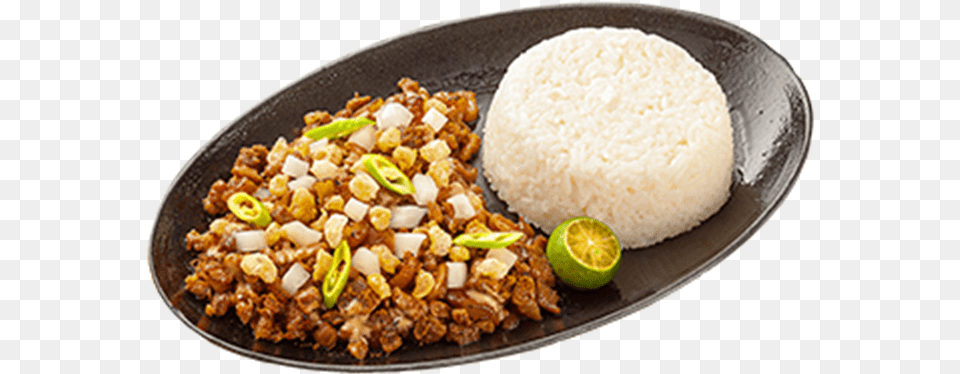 Mang Inasal Sizzling Pork Sisig Plate Mang Inasal Pork Sisig, Food, Food Presentation, Meal, Dish Free Png