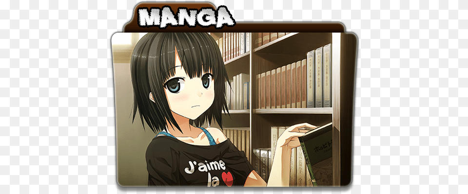 Manga Anime Folder Icon Anime Music Icon Folder, Book, Comics, Publication, Library Free Transparent Png