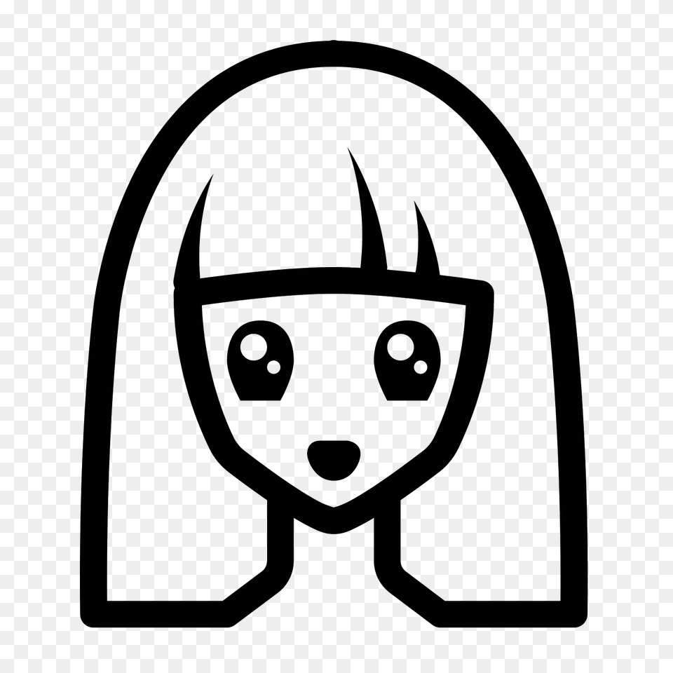 Manga Icon, Gray Free Png