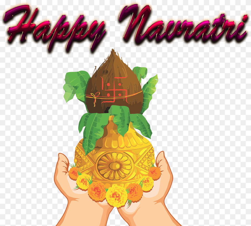 Mangal Kalash Download Navratri Special Offer, Art, Graphics, Baby, Person Free Transparent Png