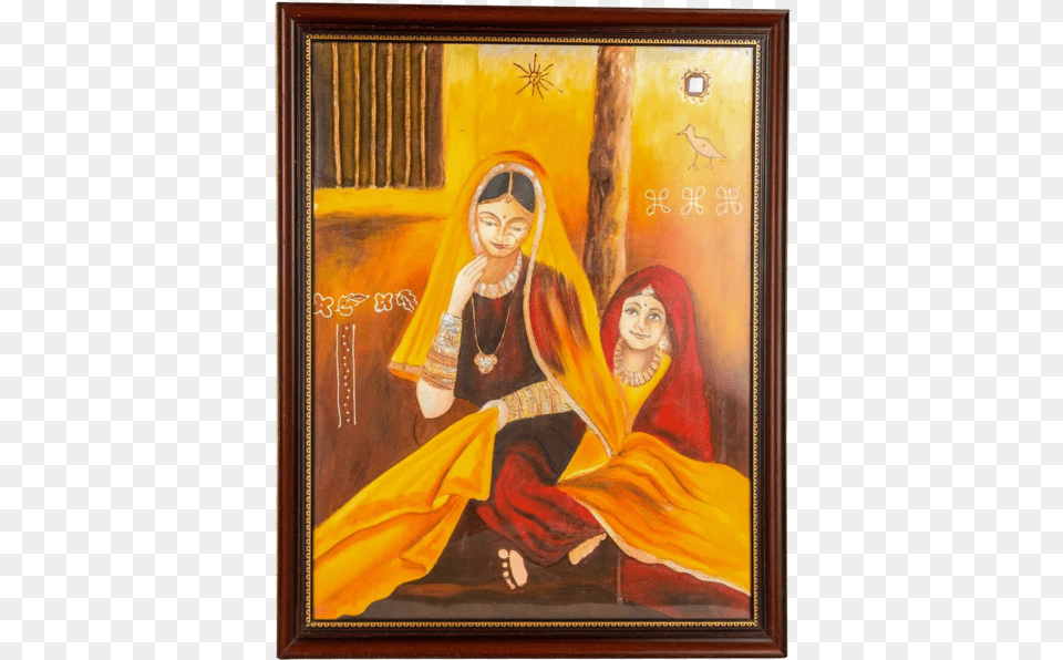 Mangala Art 2 Ladies Wall Decor Without Glass Canvas Picture Frame, Painting, Adult, Wedding, Person Free Transparent Png