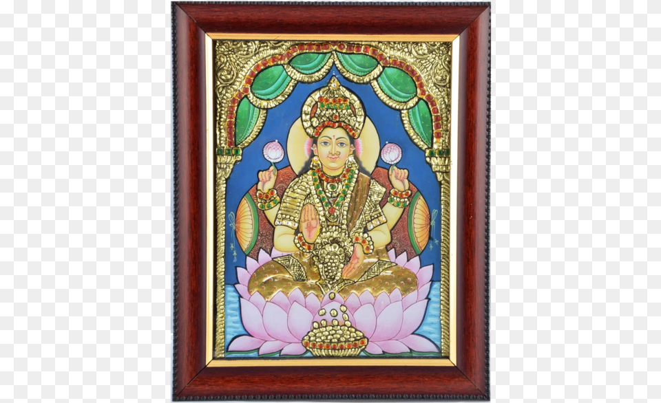 Mangala Arts Lakshmi Tanjore Acrylic Base Painting Art, Adult, Bride, Female, Person Free Transparent Png