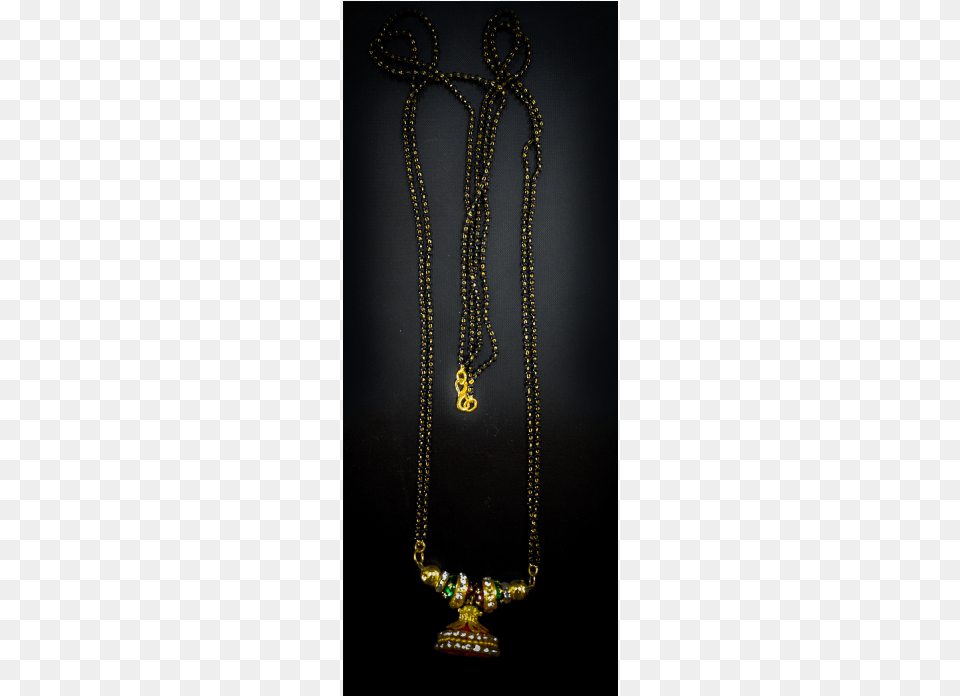 Mangalsutra Set With Double Layer American Diamonds Chain, Accessories, Jewelry, Necklace, Bead Png