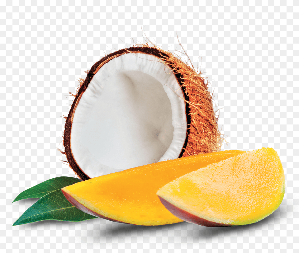 Mango And Coconut, Food, Fruit, Plant, Produce Png Image