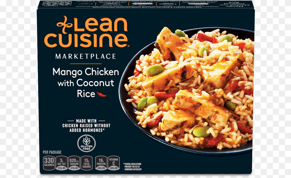 Mango Chicken With Coconut Rice Image Lean Cuisine Chicken, Advertisement, Food, Poster Free Png Download