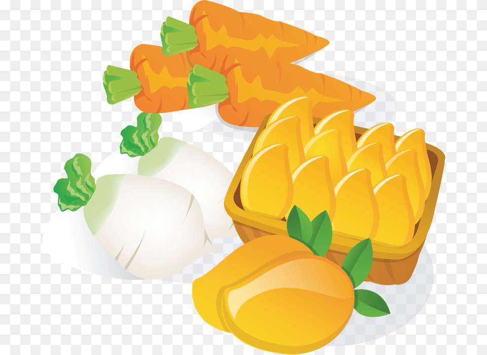 Mango Clipart Vector Vegetable Vector, Food, Lunch, Meal, Produce Free Transparent Png
