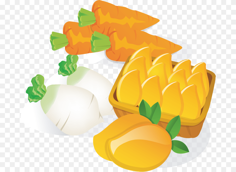 Mango Clipart Vector Vegetable Vector, Food, Lunch, Meal, Produce Png Image