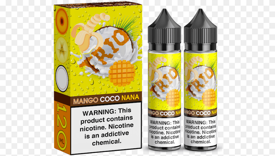 Mango Coco Nana By Trio Bottle, Tin, Shaker, Cream, Dessert Free Transparent Png