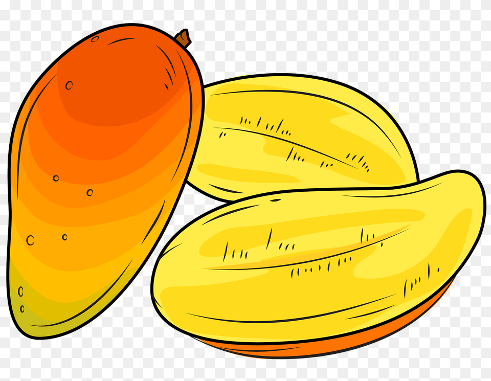 Mango Cut In Slices Clipart, Food, Fruit, Plant, Produce Png