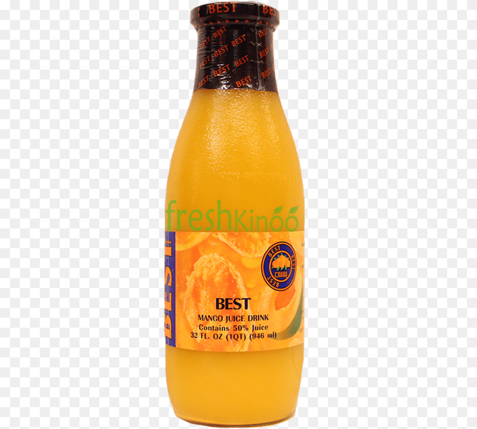 Mango Drink Glass Bottle, Beverage, Juice, Orange Juice, Alcohol Free Png Download
