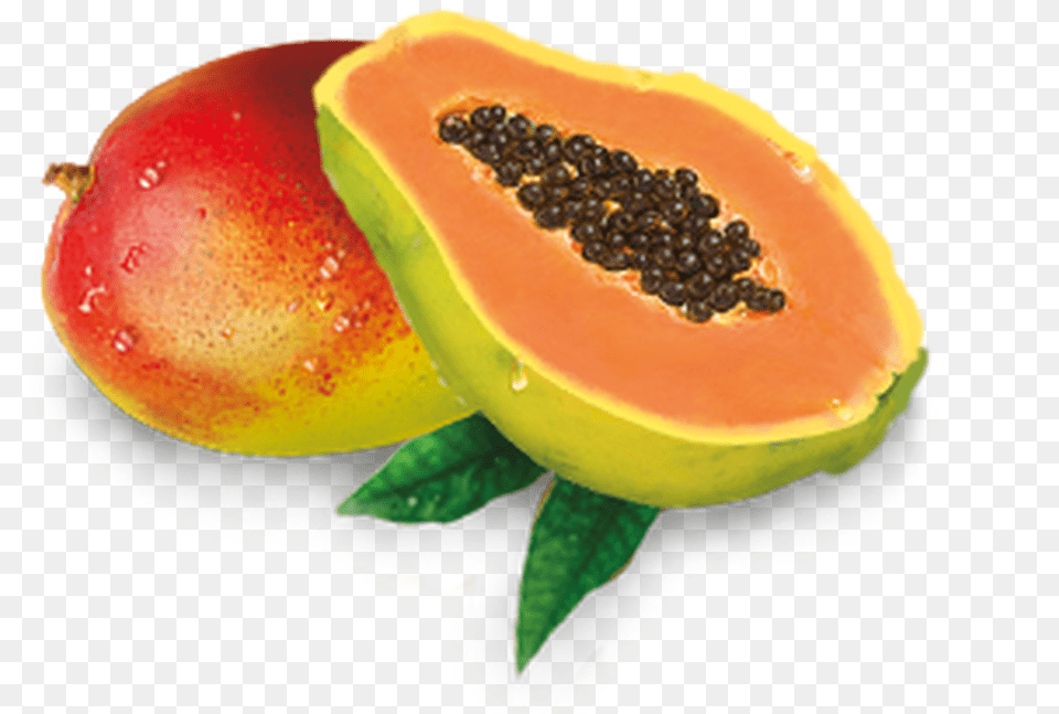 Mango E Papaya, Food, Fruit, Plant, Produce Free Png Download