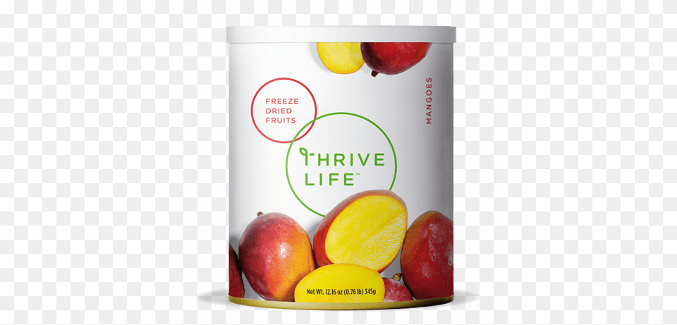 Mango Freeze Dried Thrive Life Foods Can, Food, Fruit, Plant, Produce Png Image
