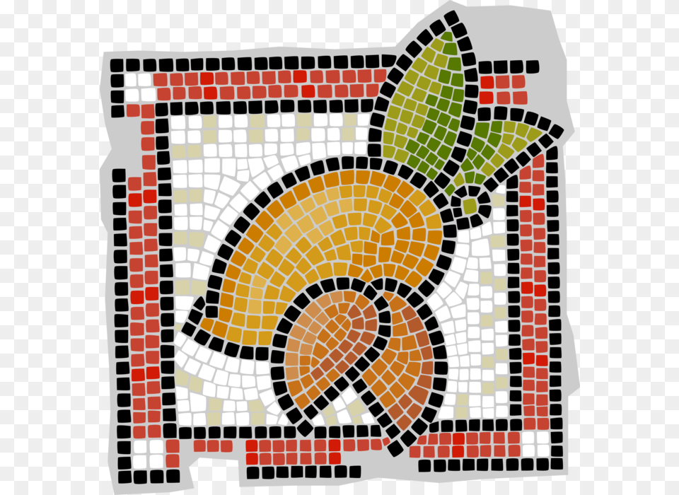 Mango Fruit Image Illustration Of Decorative Mangos Mosaic, Art, Tile, Device, Grass Free Transparent Png
