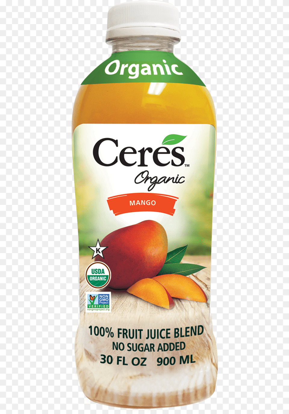 Mango Fruit Juice Blend Ceres Organic Pear Juice, Beverage, Produce, Citrus Fruit, Food Png Image