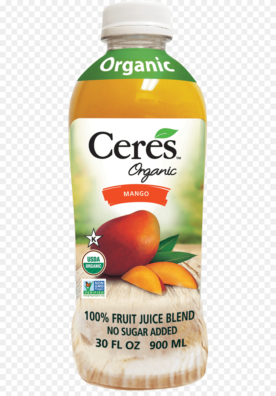 Mango Fruit Juice Blend Ceres Passion Fruit Organic Juice, Beverage, Citrus Fruit, Food, Orange Png Image