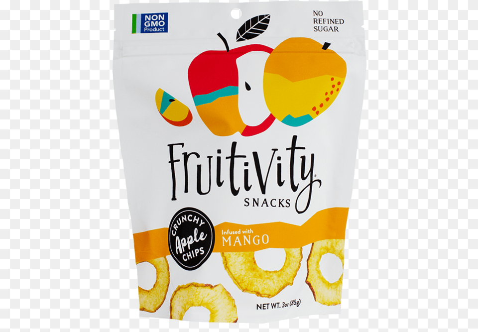 Mango Fruitivity Apple Chips Tart 3 Oz, Food, Snack, Fruit, Plant Png