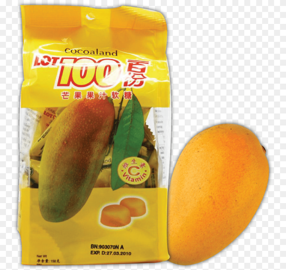 Mango Gummy Lot 100 Malaysia, Food, Fruit, Plant, Produce Free Png Download