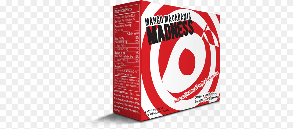 Mango Macadamia Madness Energy, Advertisement, Food, Ketchup, Box Free Png Download