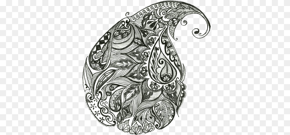 Mango Paisley By Naga Draw A Mango Design In Pencil, Art, Doodle, Drawing, Floral Design Free Transparent Png