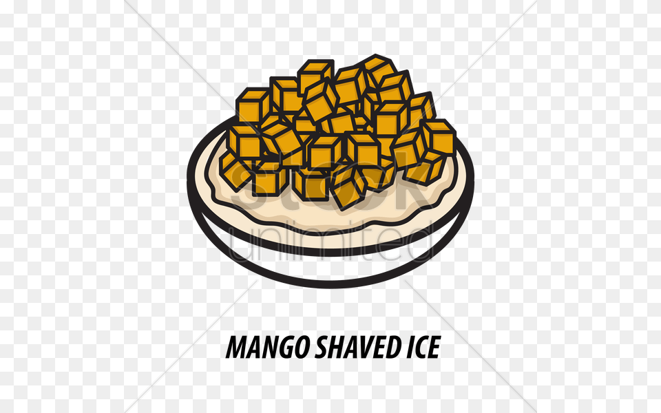 Mango Shaved Ice Vector, Food, Sweets, Dessert, Pastry Png