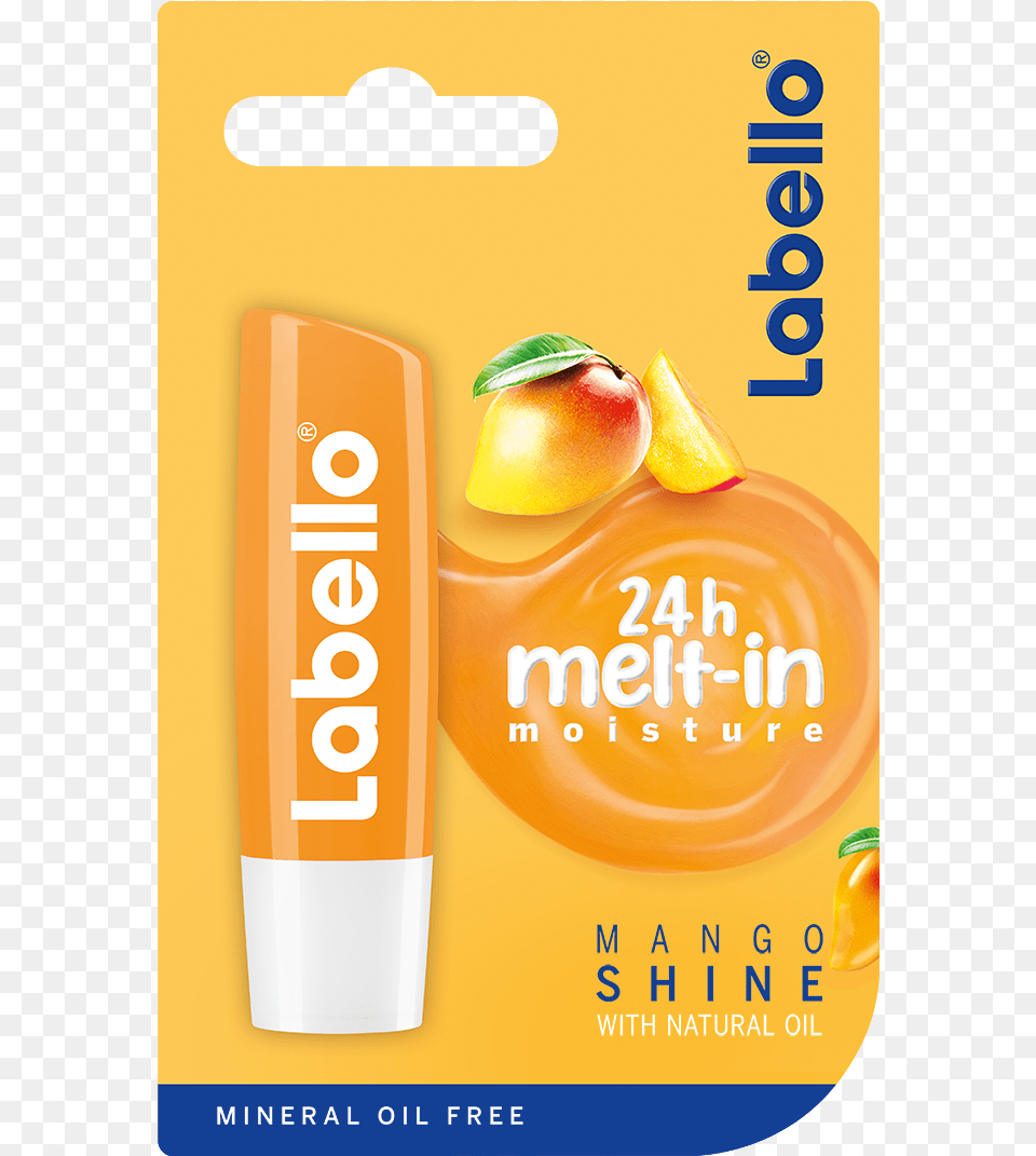Mango Shine Labello Care And Color Red, Advertisement, Food, Fruit, Plant Free Png