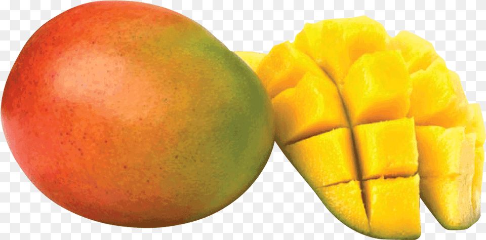Mango Slice Colour Of Ripe Mango, Food, Fruit, Produce, Plant Png Image
