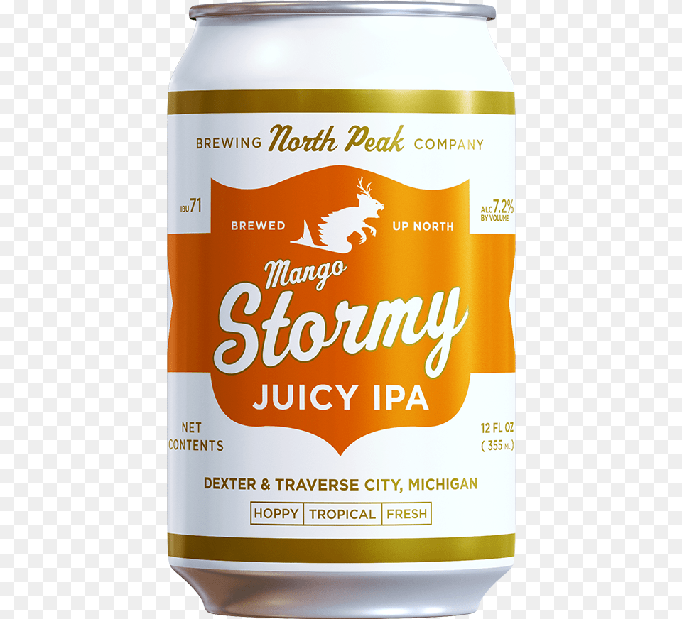 Mango Stormy Web Can North Peak Siren Amber North Peak Brewing Company, Alcohol, Beer, Beverage, Tin Free Transparent Png