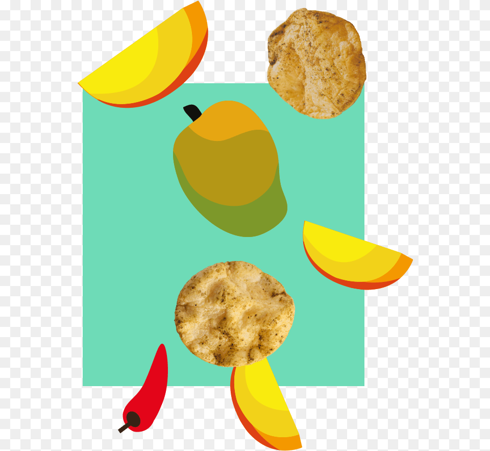 Mango Transparent Cartoons, Bread, Food, Snack, Fruit Free Png Download