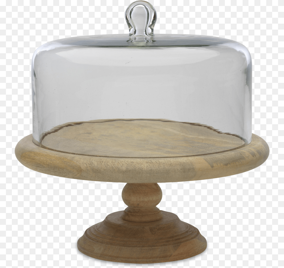 Mango Wood Cake Stand With Recycled Glass Dome Nkuku Recycled Glass Dome Cake Stand, Lamp, Jar, Art, Porcelain Free Transparent Png