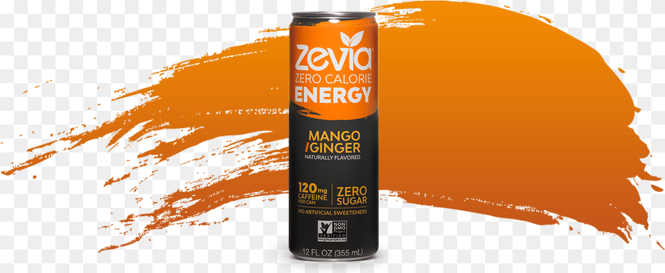 Mangoginger Energy Drink 355ml Zevia Natural Energy Drink, Tin, Can, Spray Can Free Png
