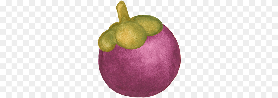 Mangosteen Food, Produce, Plant, Turnip Png Image