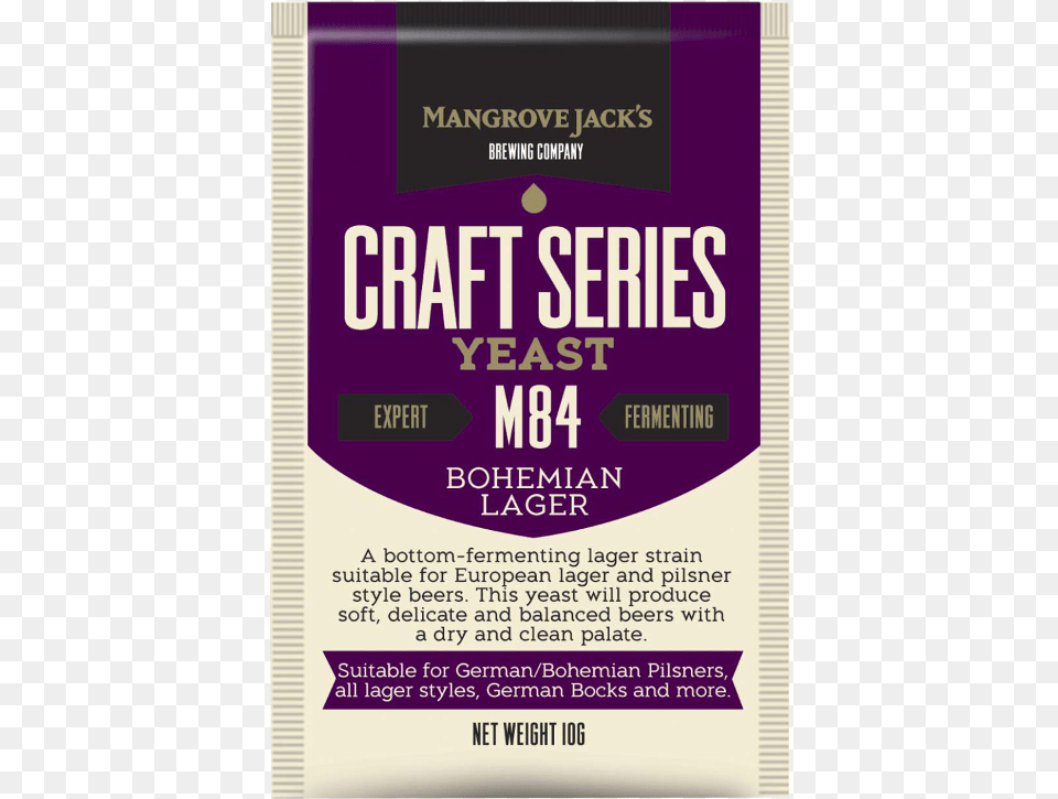 Mangrove Jack39s Bohemian Lager M84 Dried Yeast, Advertisement, Poster, Book, Publication Free Transparent Png