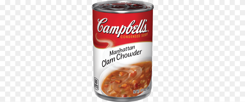 Manhattan Clam Chowder Campbells New England Clam Chowder Soup, Food, Meal, Tin, Aluminium Png Image