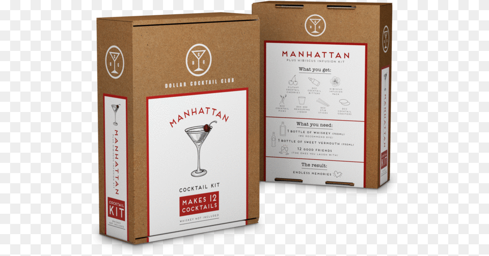Manhattan Cocktail Kit Cocktail, Box, Cardboard, Carton, Alcohol Free Png Download