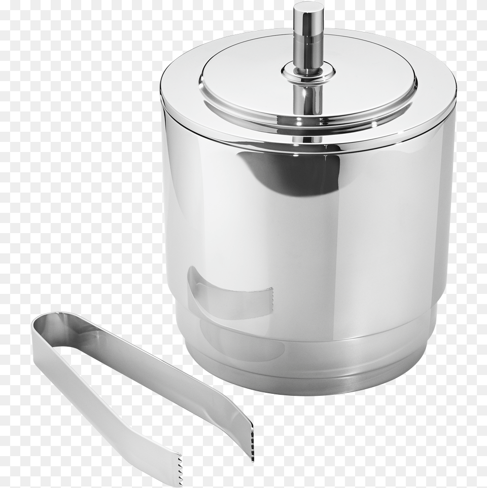 Manhattan Ice Bucket With Tongs Georg Jensen Manhattan Ice Bucket, Device, Bottle, Shaker Free Png Download