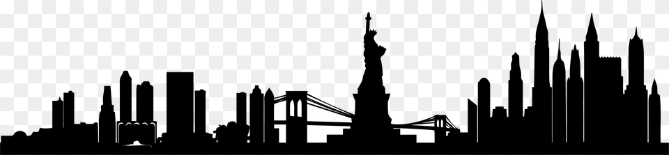 Manhattan Skyline Portable Network Graphics Vector New York Skyline, City, Metropolis, Silhouette, Urban Free Png