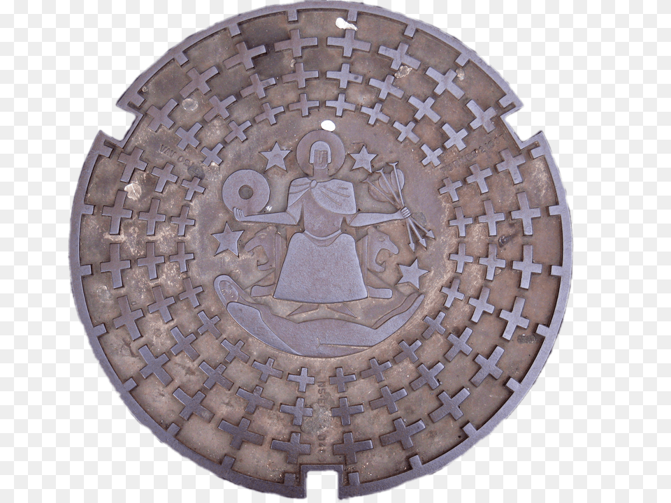 Manhole Cover Oslo, Hole, Sewer, Drain, Person Free Png