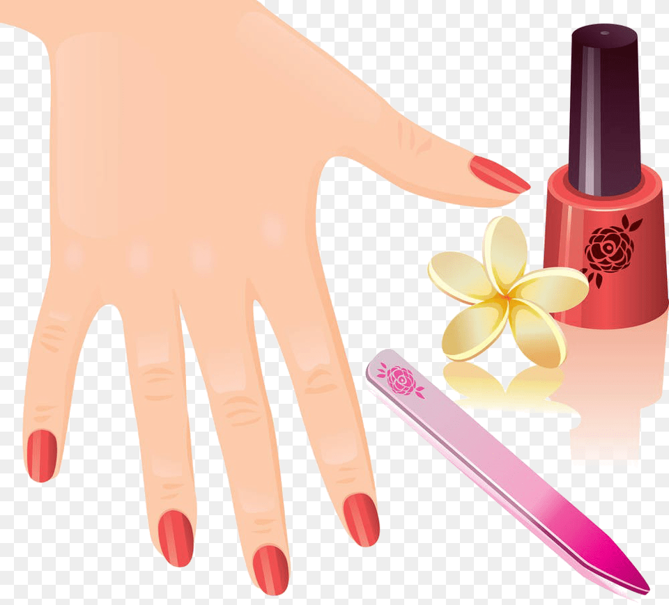 Manicure Clipart Manicure Pedicure Nail Painting Clipart, Cosmetics, Body Part, Hand, Person Free Png Download