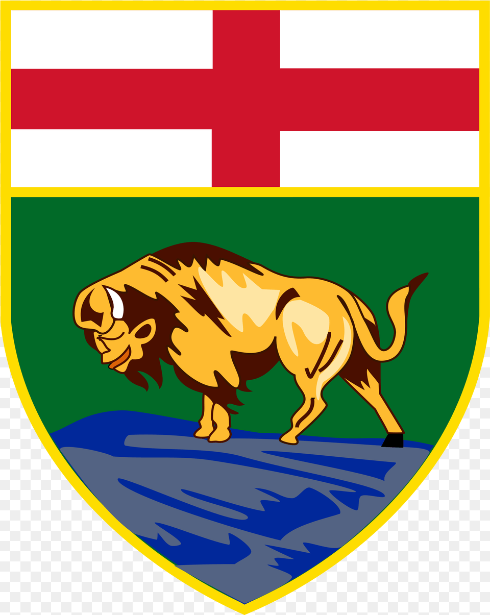 Manitoba Canadian Coat Of Arms Flag Lieutenant Governor Of Manitoba Lieutenant, Logo, Animal, Bear, Mammal Free Png