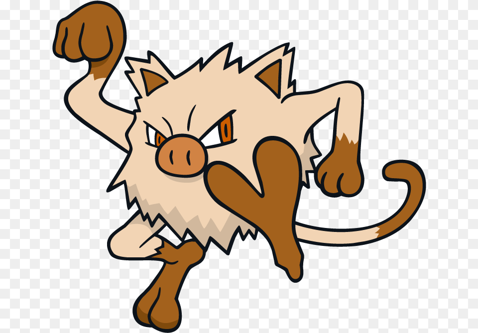 Mankey Pokemon Character Vector Art Mankey, Baby, Person Free Transparent Png