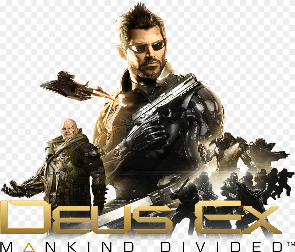 Mankind Divided Deus Ex Mankind Divided, Advertisement, Poster, Adult, Person Png Image