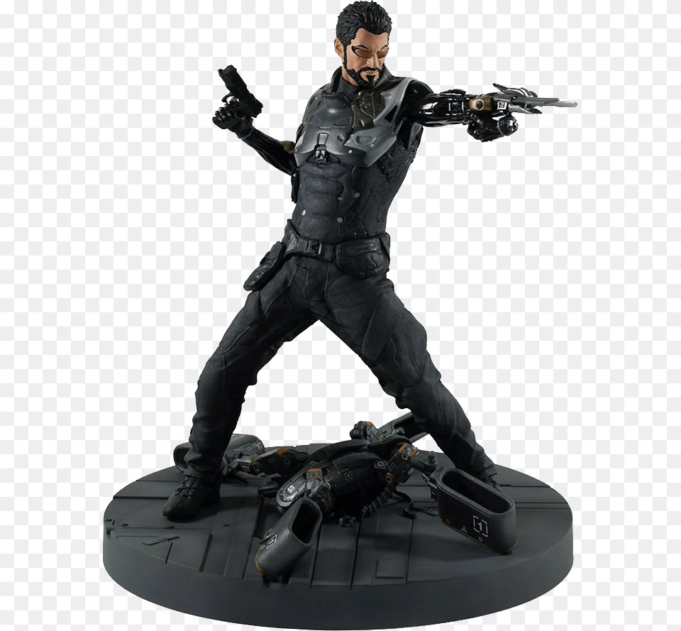 Mankind Divided Statue Adam Jensen Deus Ex Mankind Divided Adam Jensen Figure, Adult, Male, Man, Person Free Png