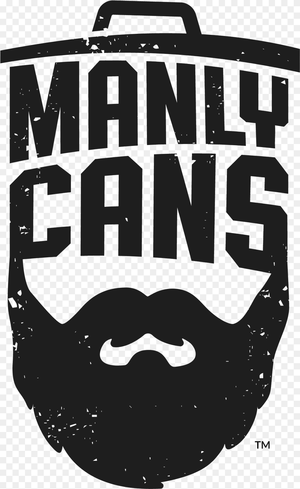 Manly Cans Manly Logo, Stencil, Face, Head, Person Png