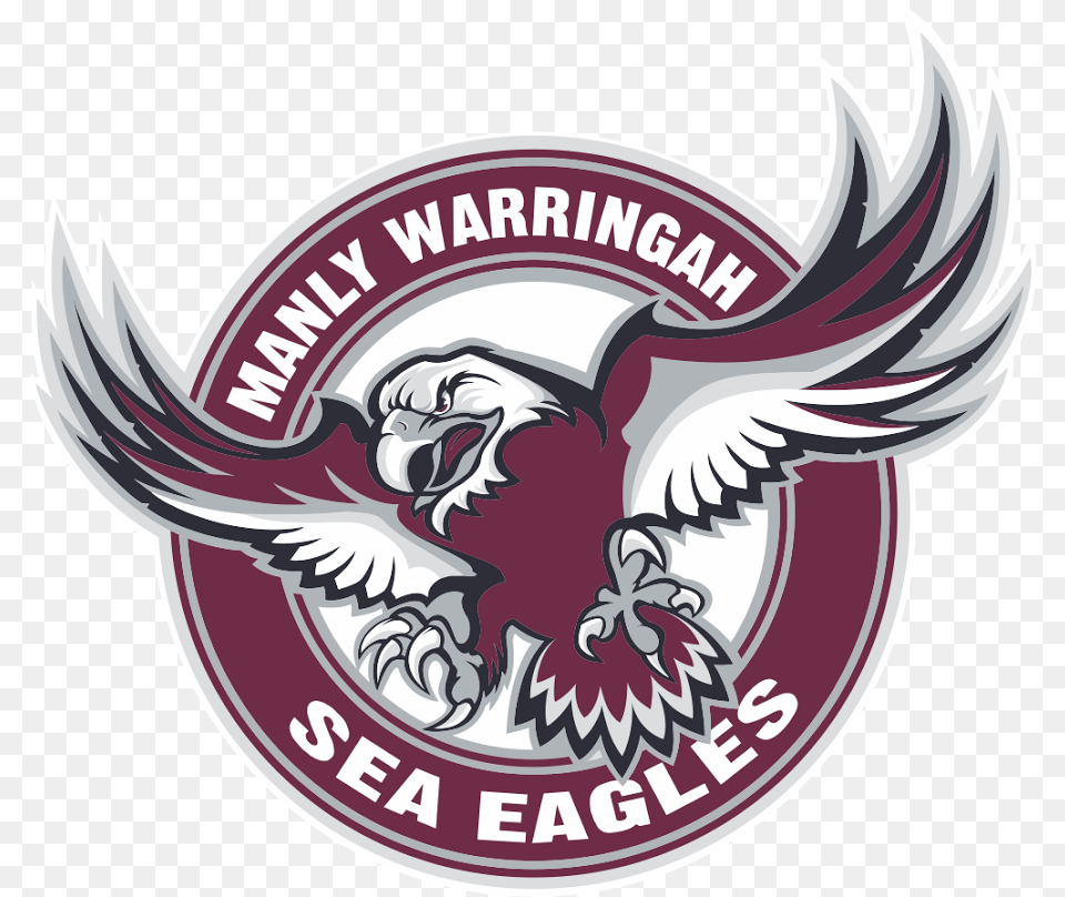 Manly Warringah Sea Eagles Logo Nrl Sea Eagles, Emblem, Symbol, Face, Head Free Transparent Png