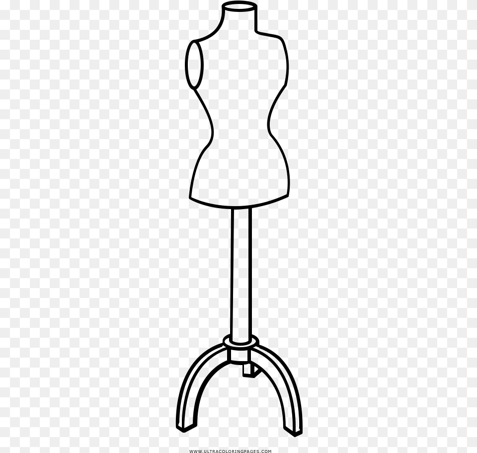 Mannequin Coloring, Gray Free Png Download